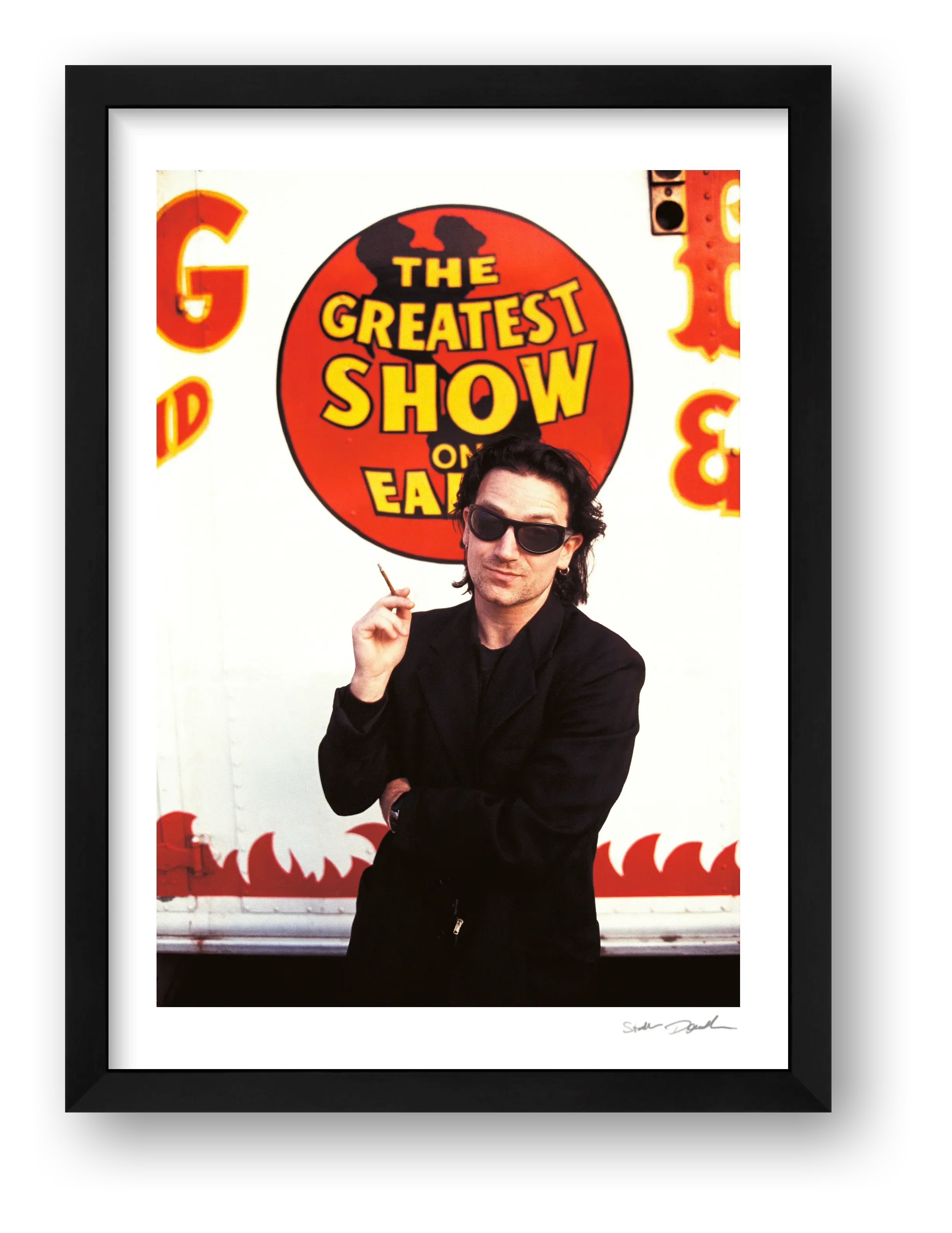 Bono - U2 - The Greatest Show on Earth — framed