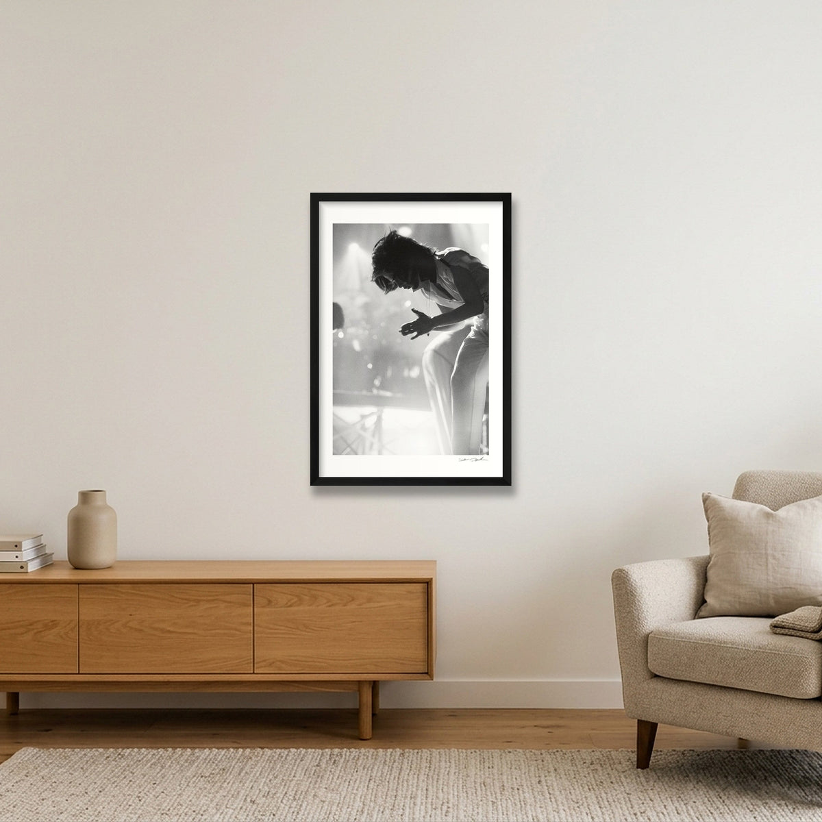 Prince - Nude 1990 - Praying — 40×60cm, 16×24" Black Frame