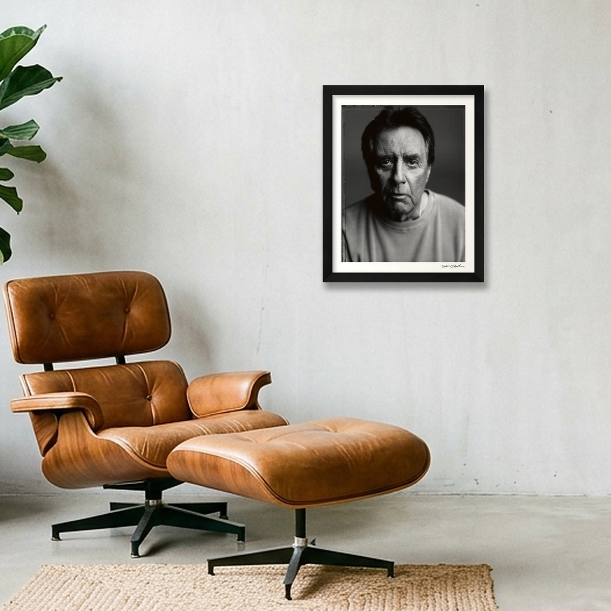 Lee Hazlewood - Polaroid Type 54 — 28×35cm, 11×14" Black Frame