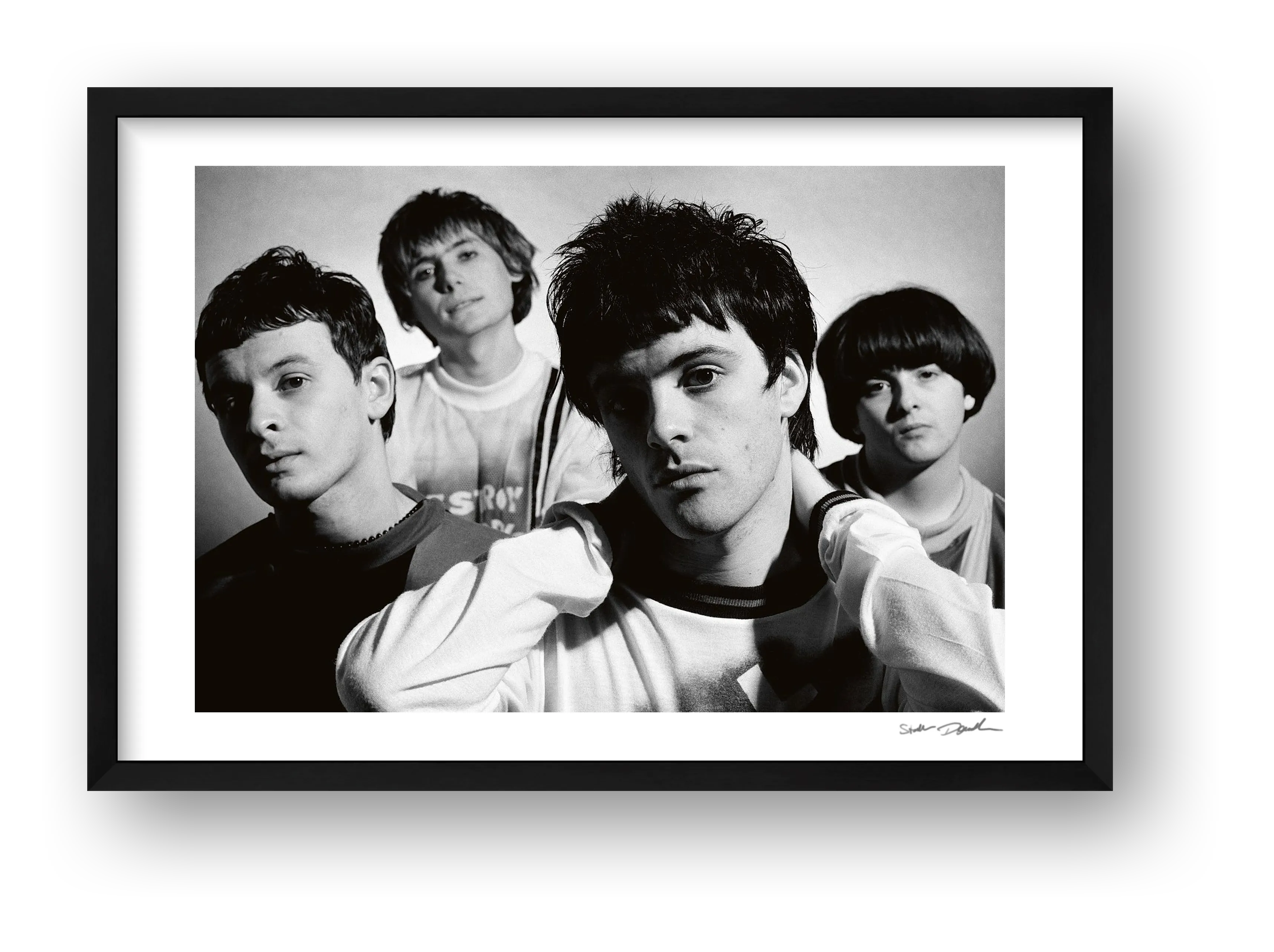Manics - 1990 - Black & White Look 1 — framed