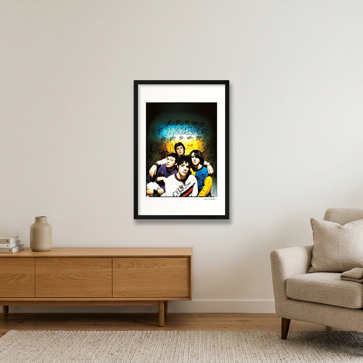 Manics - 1991 - Cross Processed — 40×60cm, 16×24" Black Frame