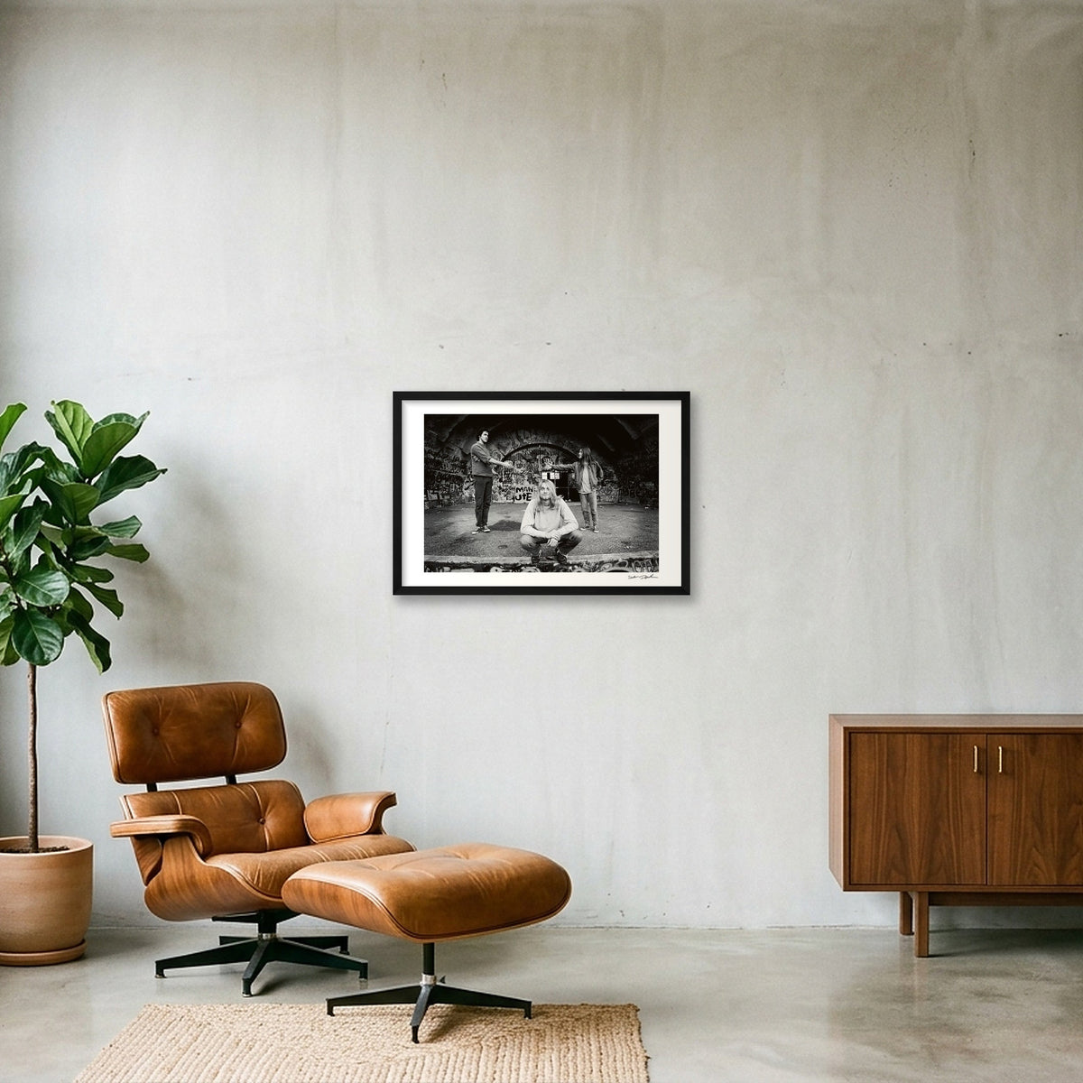 Nirvana – East River Amphitheatre – Portrait 2 — 60×40cm, 24×16" Black Frame