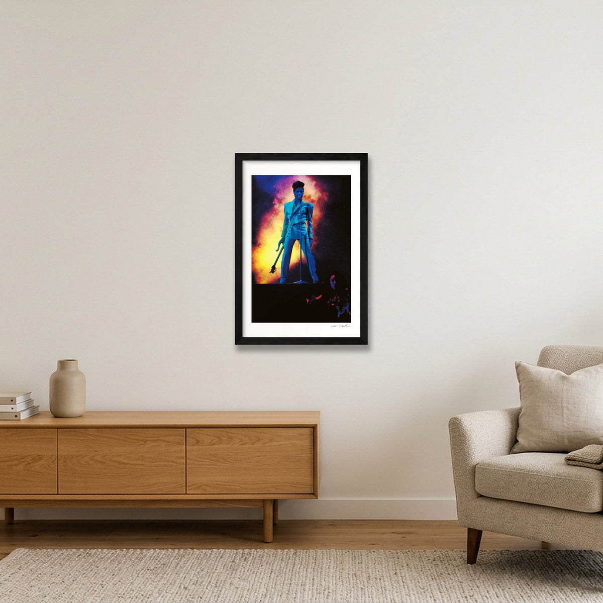 Prince - Olympiahalle, Munich - Colour Blast — 30×45cm, 12×18" Black Frame