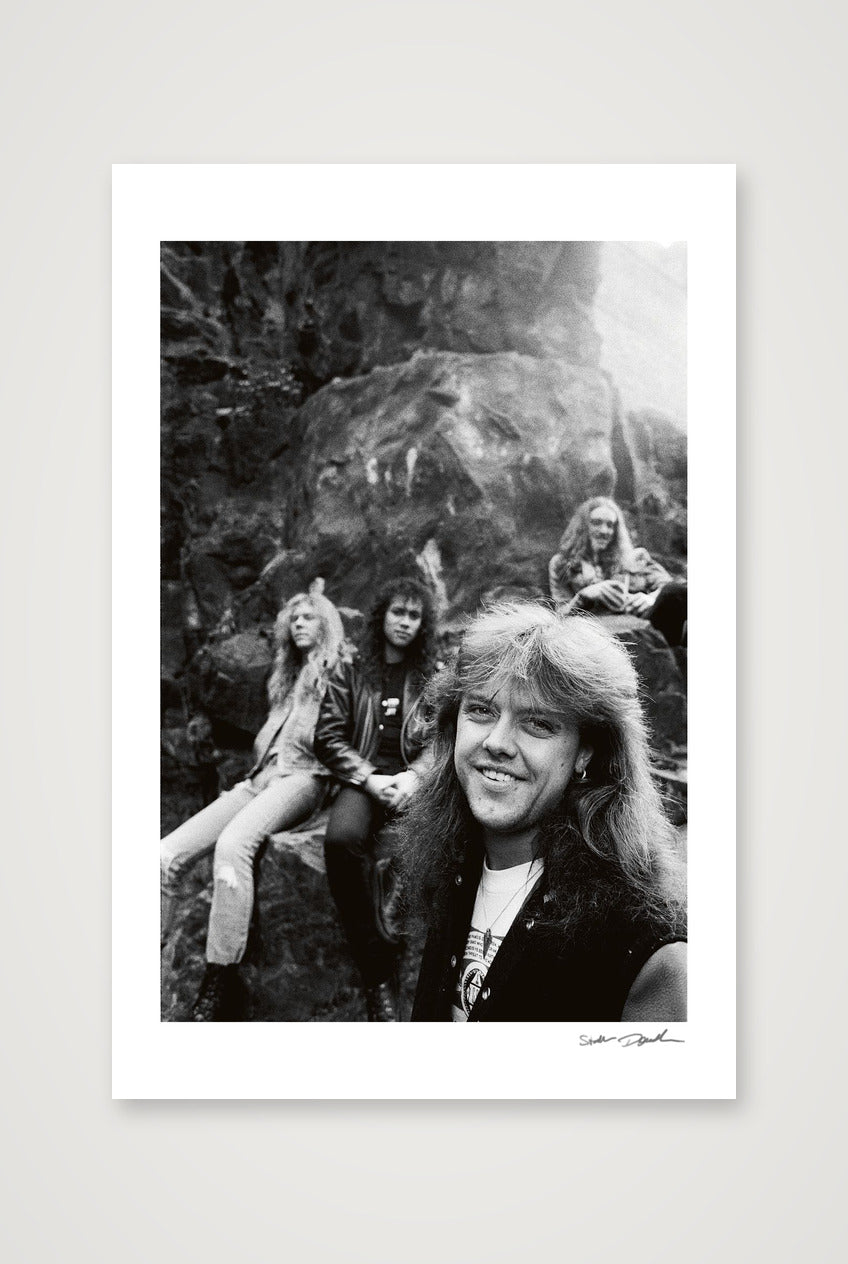 Metallica - Edinburgh 1986 - Rock Face — 30×45cm, 12×18" Print only