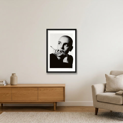 Sinead O'Connor - 1987 Hollywood Style - Look 1 — 40×60cm, 16×24" Black Frame