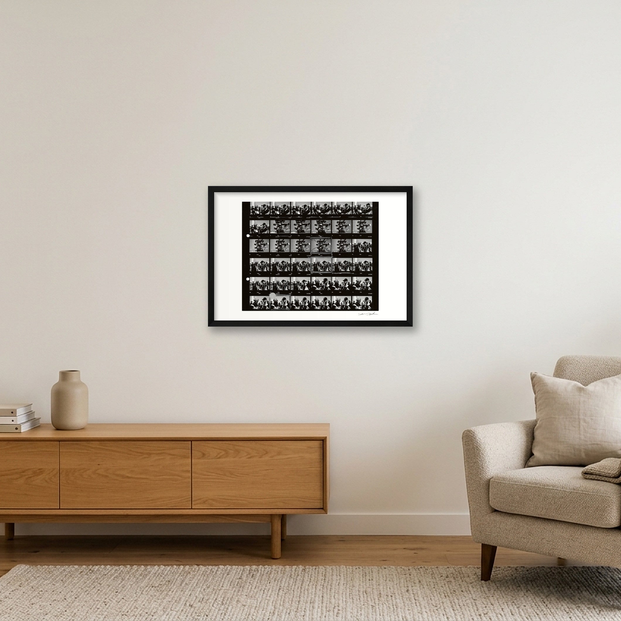 Public Enemy - 1988 -Contact Sheet A — 60×40cm, 24×16" Black Frame
