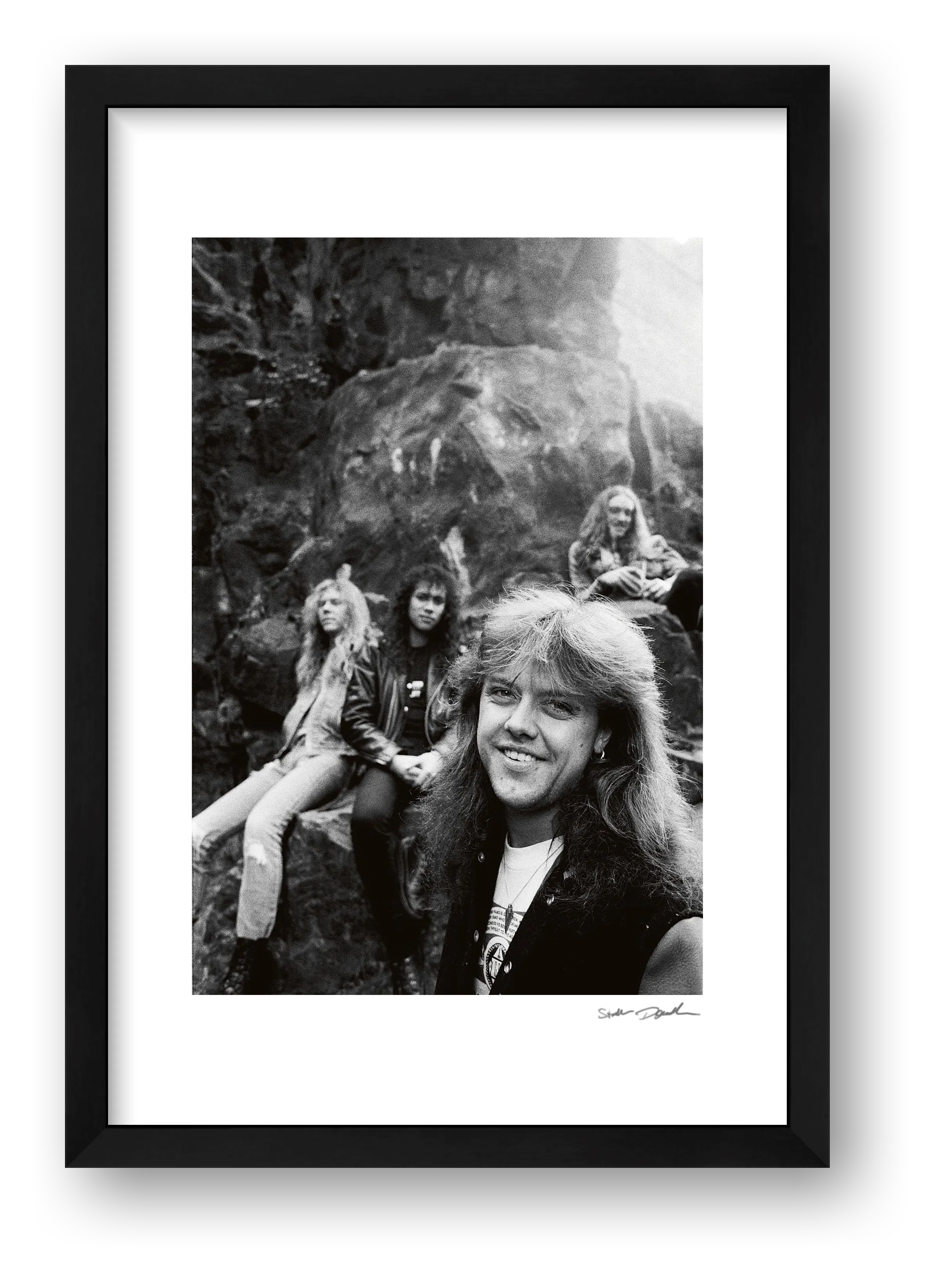 Metallica - Edinburgh 1986 - Rock Face — framed