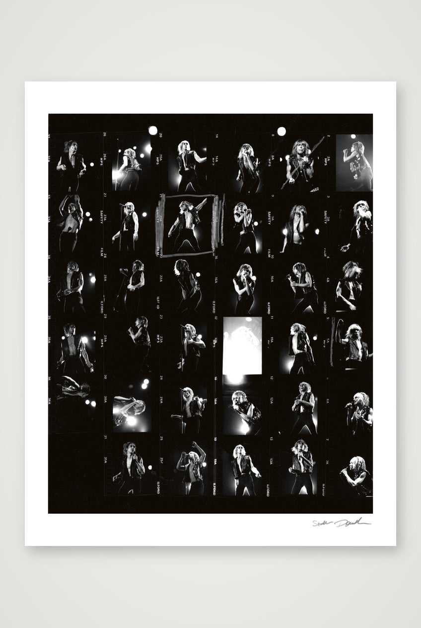 Iggy Pop - Reading Festival 1988 - Contact Sheet 11A — 40×50cm, 16×20" Print only