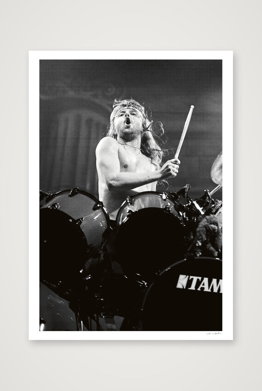 Lars Ulrich – Metallica – Houston 1989 — A0 (84×119cm, 33×47") Print only