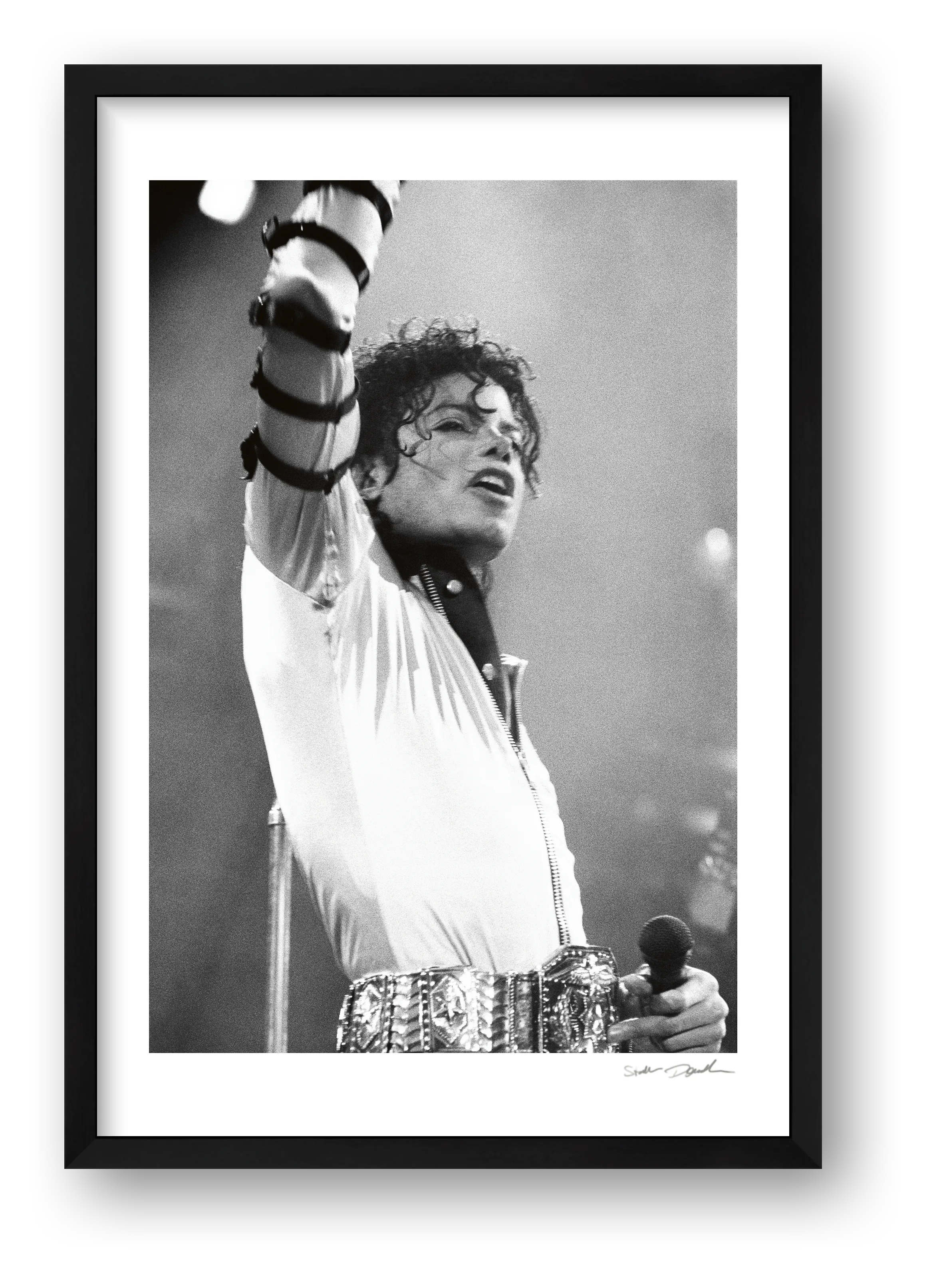 Michael Jackson - Wembley - Roll 11B Frame 11 — framed