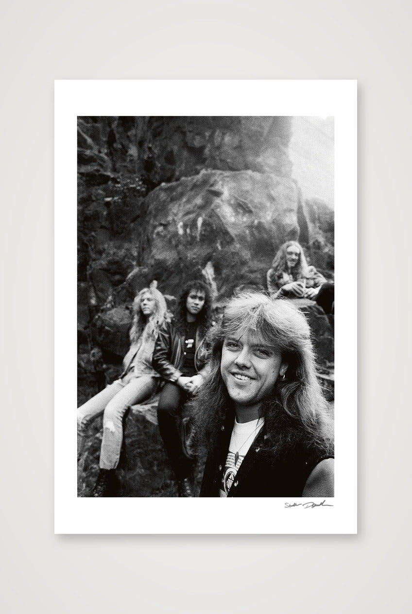 Metallica - Edinburgh 1986 - Rock Face — 40×60cm, 16×24" Print only