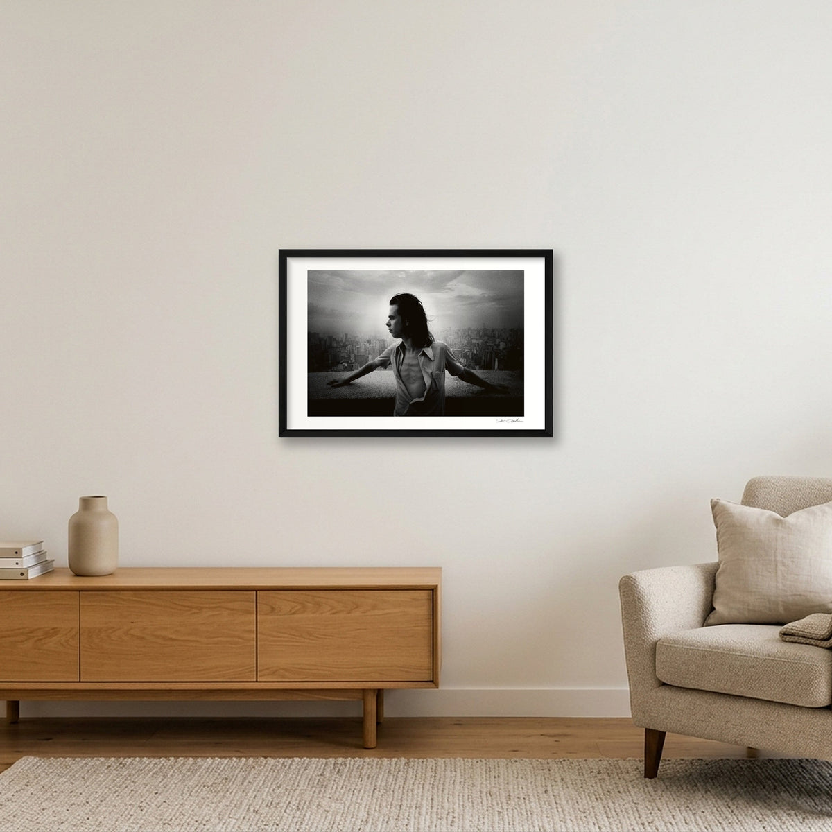 Nick Cave - Saõ Paolo - Caipreña — 60×40cm, 24×16" Black Frame