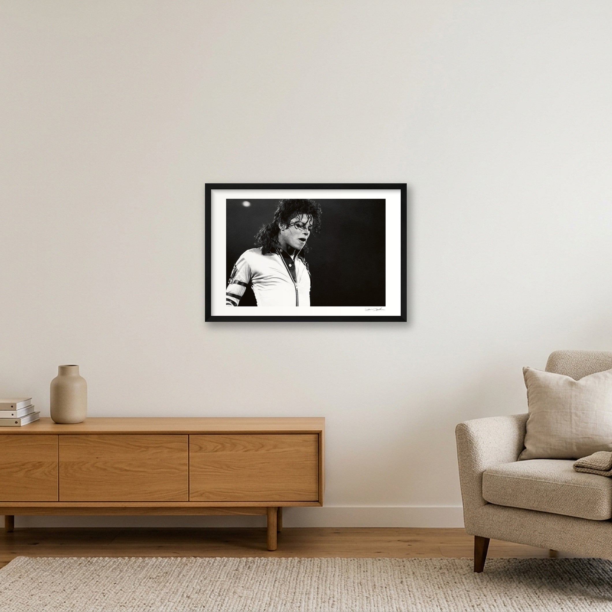 Michael Jackson - Wembley - Roll 11B Frame 13 — 60×40cm, 24×16" Black Frame