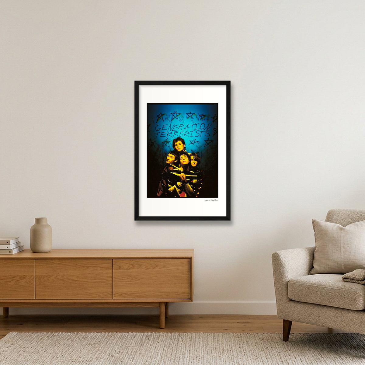 Manics - 1991 - Generation Terrorists — 40×60cm, 16×24" Black Frame