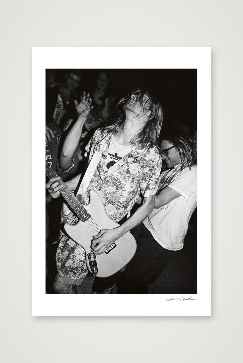 Kurt Cobain - In a dress, in the crowd — 30×45cm, 12×18" Print only