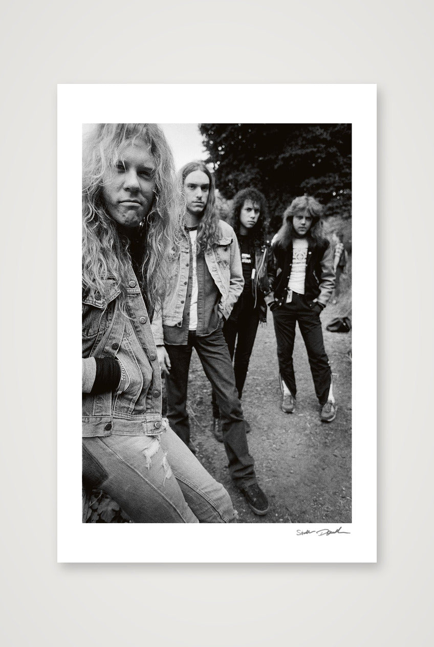 Metallica - Edinburgh 1986 - With Cliff — 30×45cm, 12×18" Print only