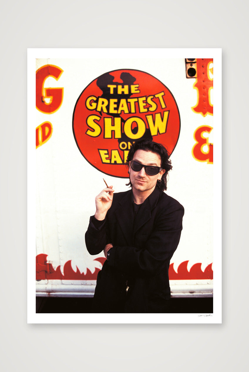 Bono - U2 - The Greatest Show on Earth — A0 (84×119cm, 33×47") Print only