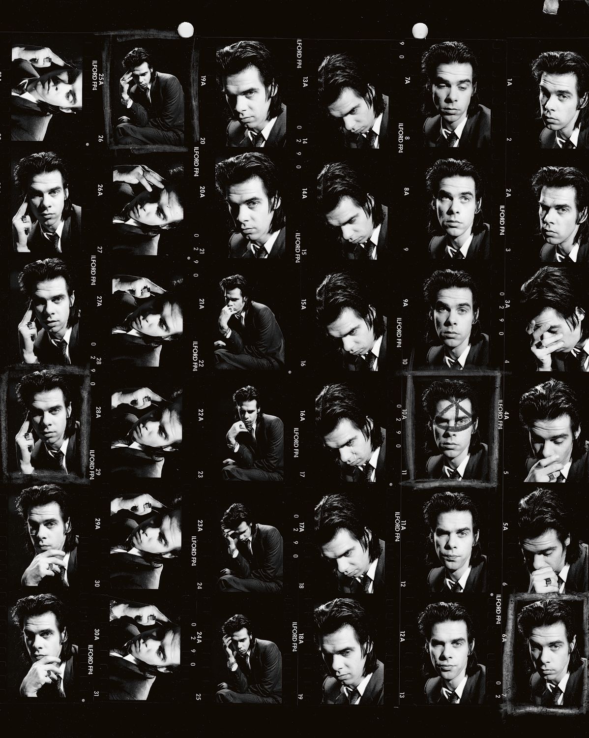 Nick Cave - Contact Sheet -1990