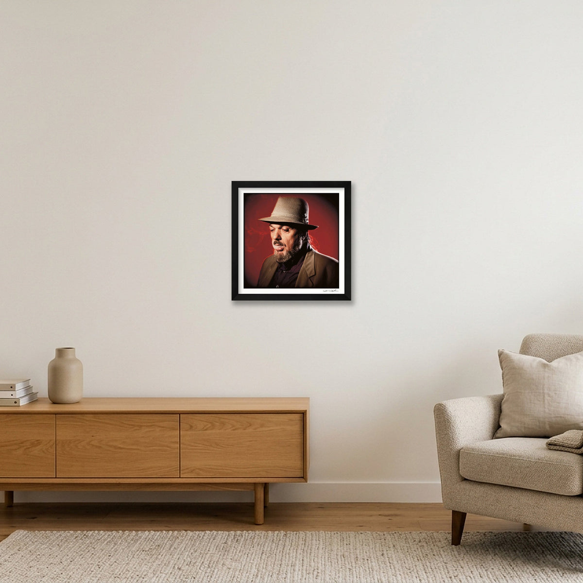 Dr John - The Night Tripper — 30×30cm, 12×12" Black Frame