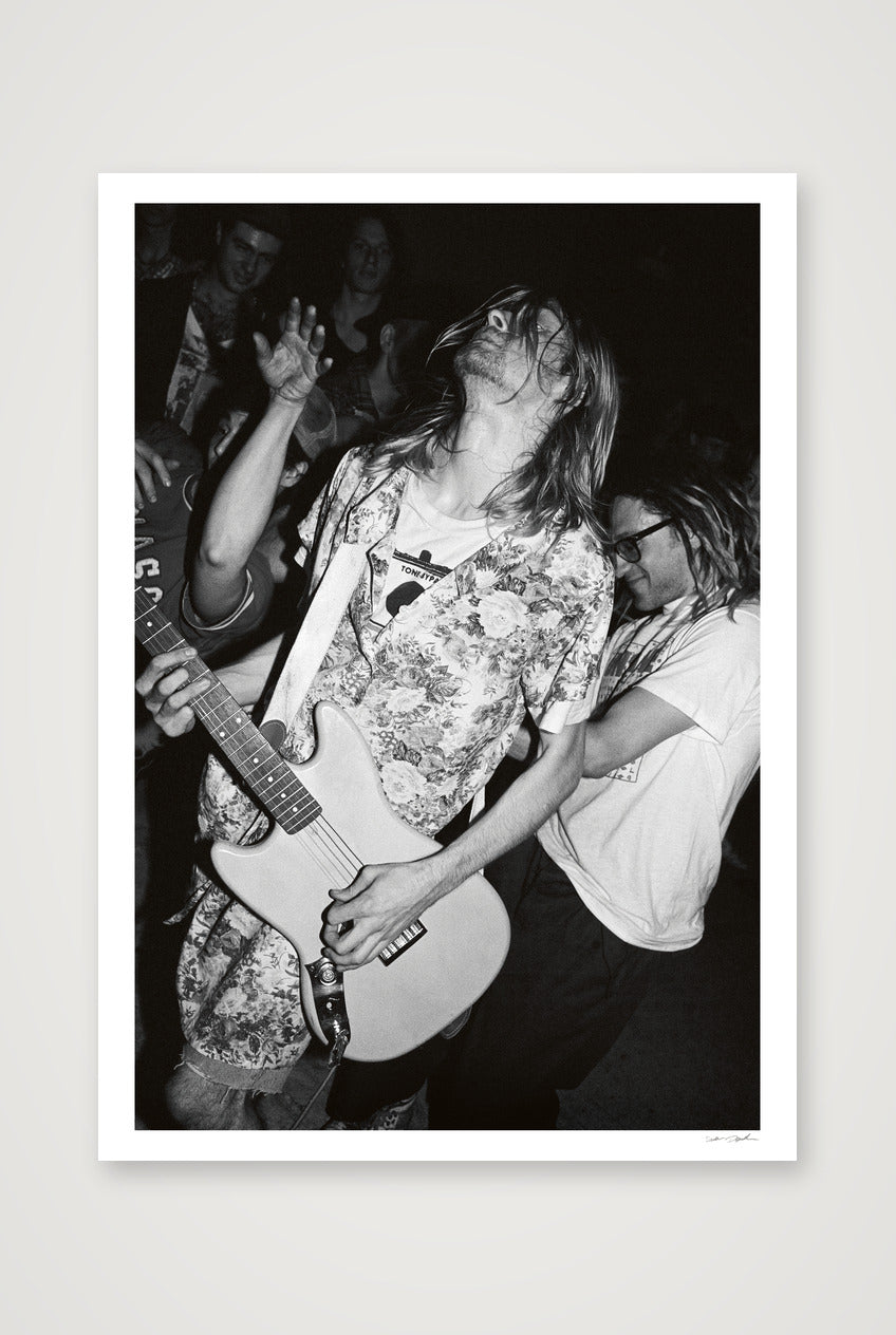 Kurt Cobain - In a dress, in the crowd — A0 (84×119cm, 33×47") Print only