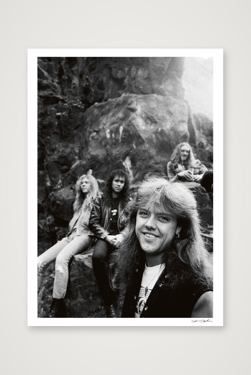 Metallica - Edinburgh 1986 - Rock Face — A1 (59×84cm, 23×33") Print only