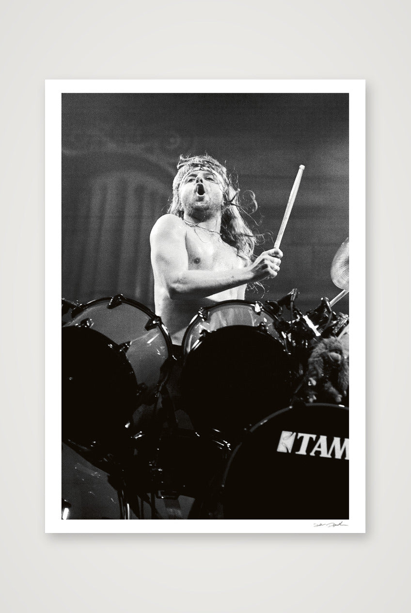 Lars Ulrich – Metallica – Houston 1989 — A1 (59×84cm, 23×33") Print only