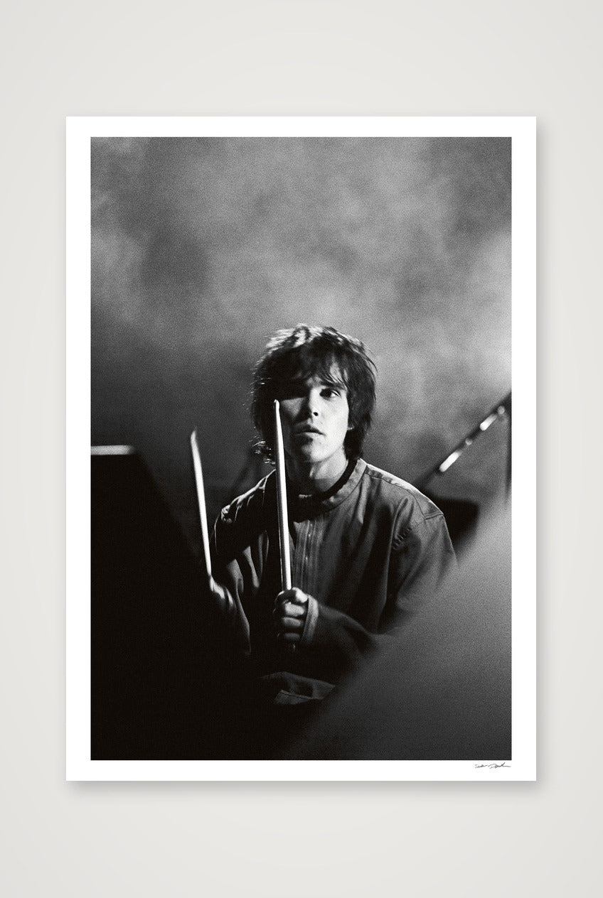 Ian Brown - Ally Pally - He Bangs The Drums — A0 (84×119cm, 33×47") Print only