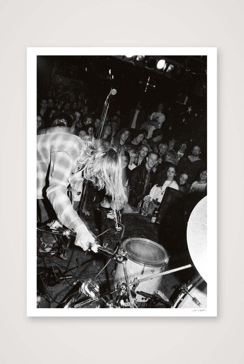Kurt Cobain - Nirvana - Pyramid Club NYC - Cymbal Stand II — A0 (84×119cm, 33×47") Print only