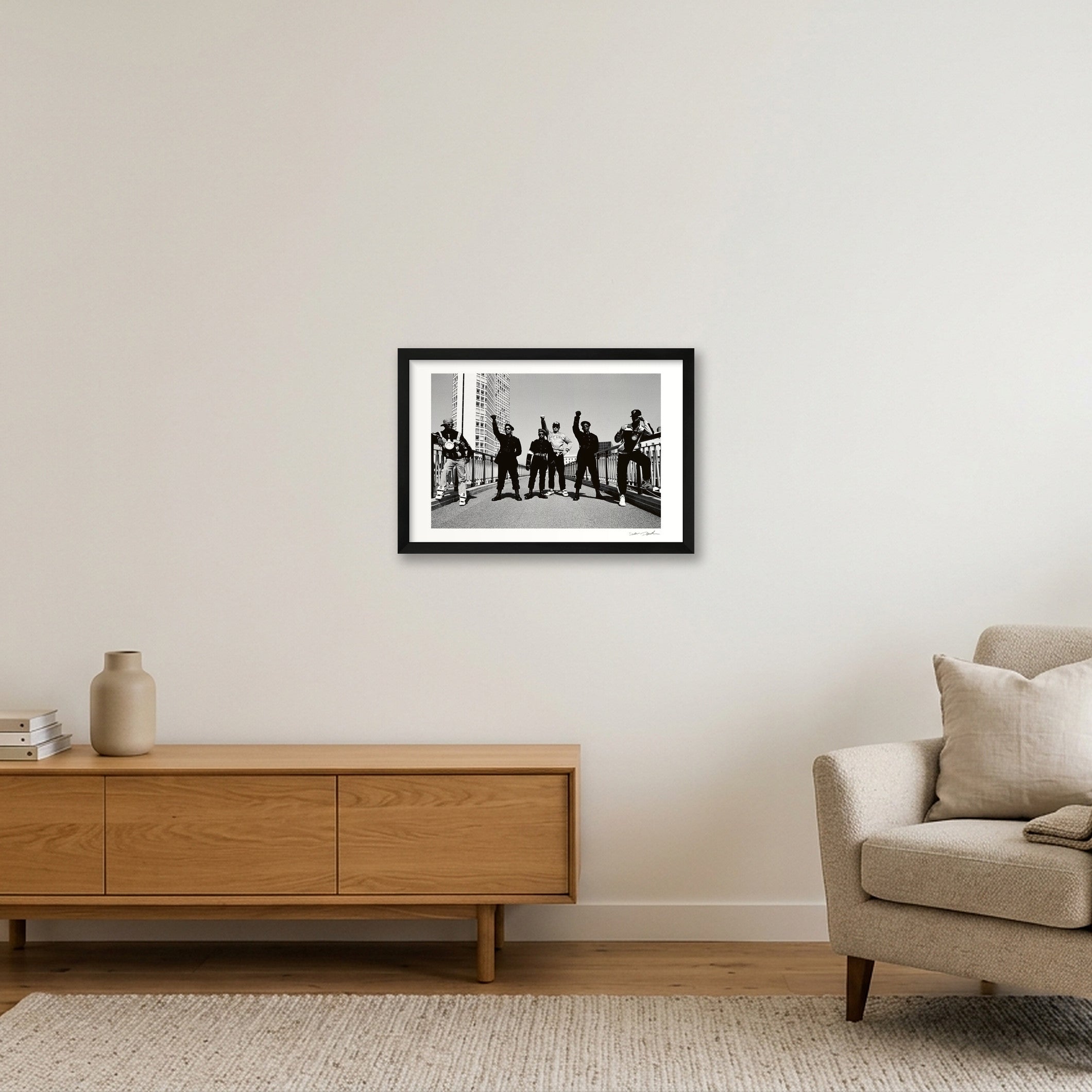 Public Enemy - 1988 - Black Power — 45×30cm, 18×12" Black Frame