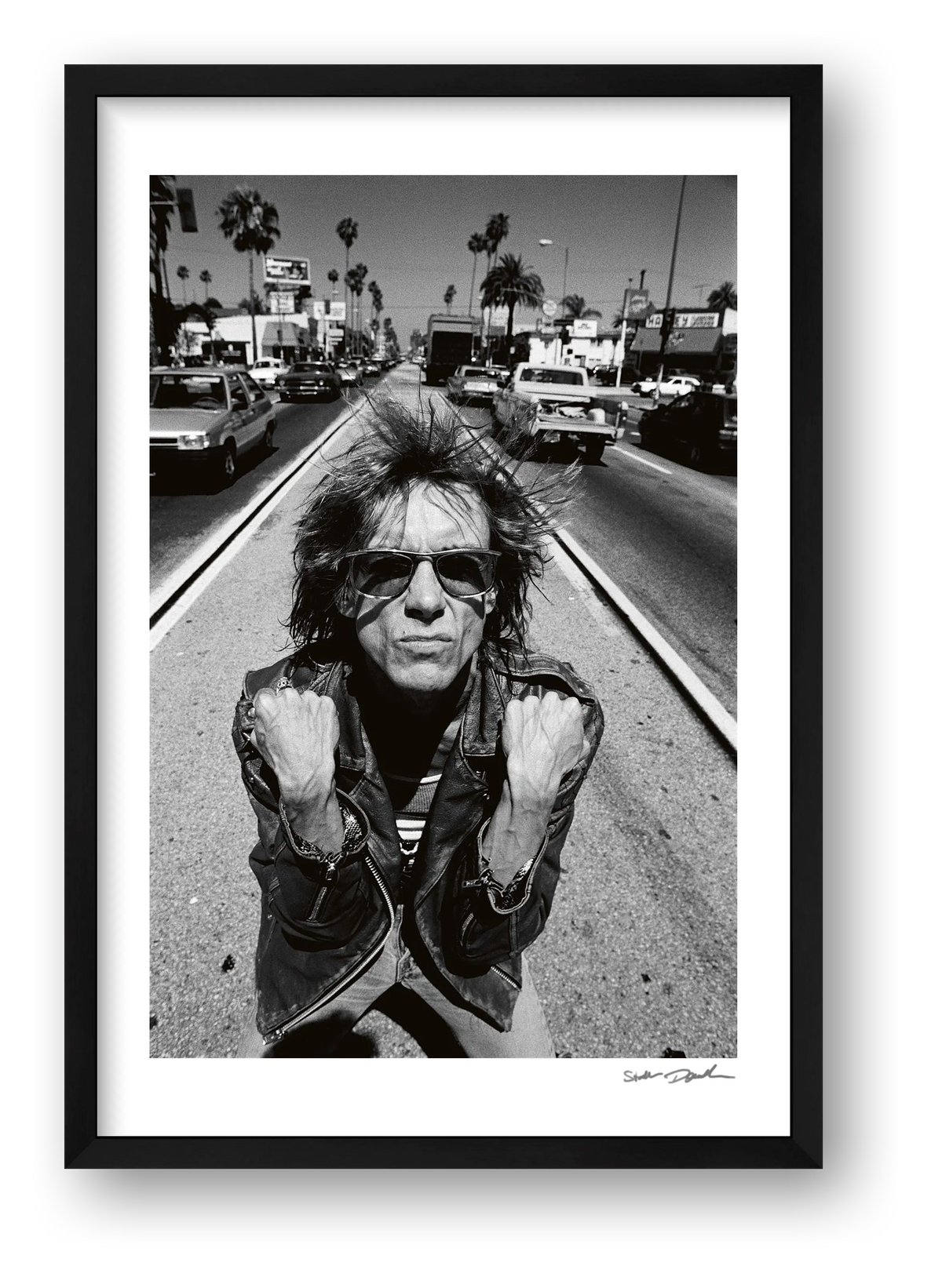 Iggy Pop - Hollywood Boulevard - 1988 — framed