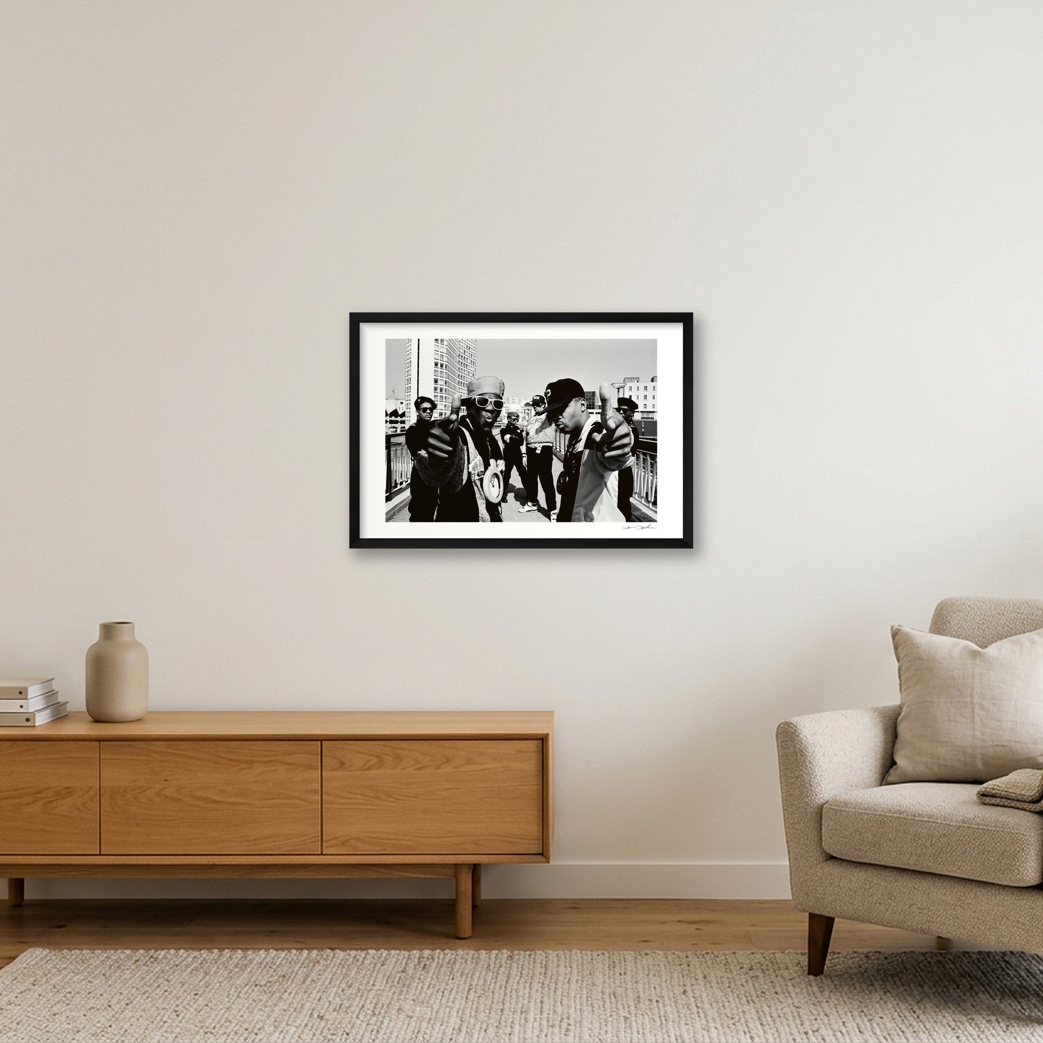 Public Enemy - 1988 - Hands Up — 60×40cm, 24×16" Black Frame