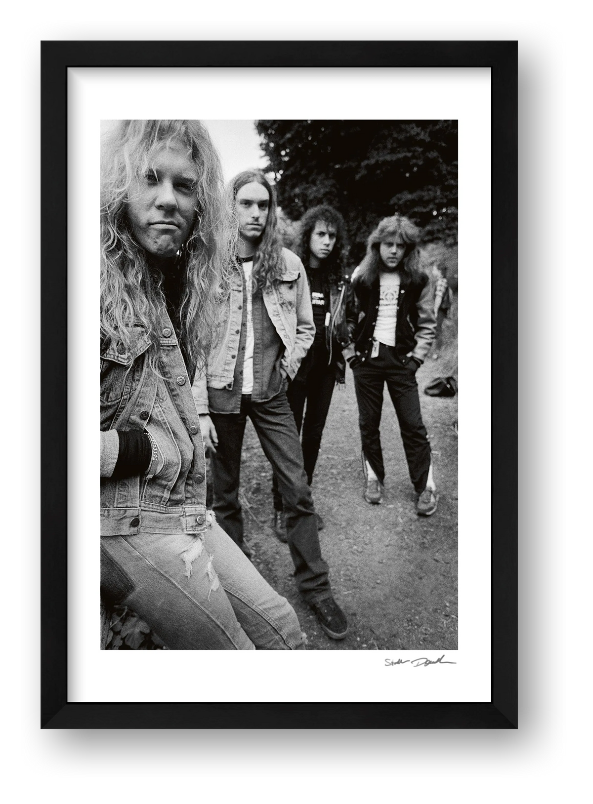 Metallica - Edinburgh 1986 - With Cliff — framed