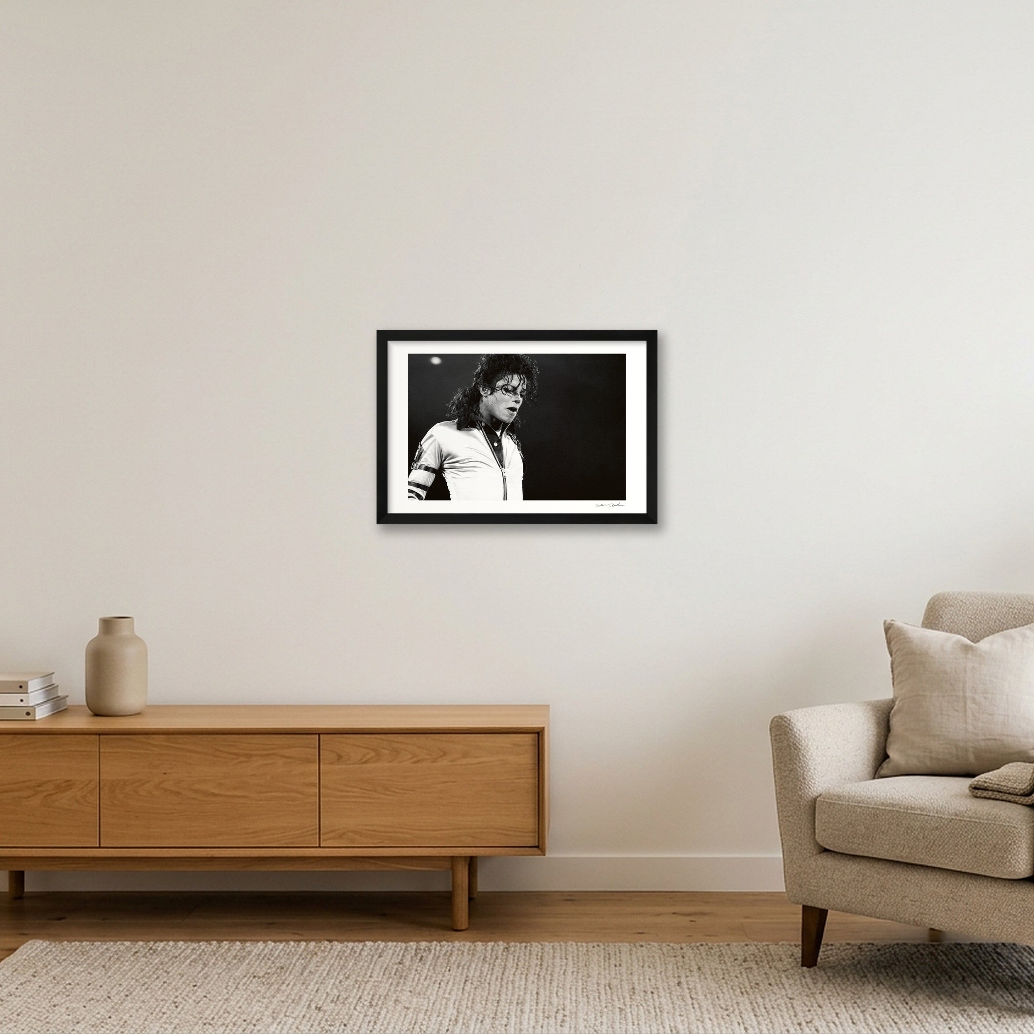Michael Jackson - Wembley - Roll 11B Frame 13 — 45×30cm, 18×12" Black Frame