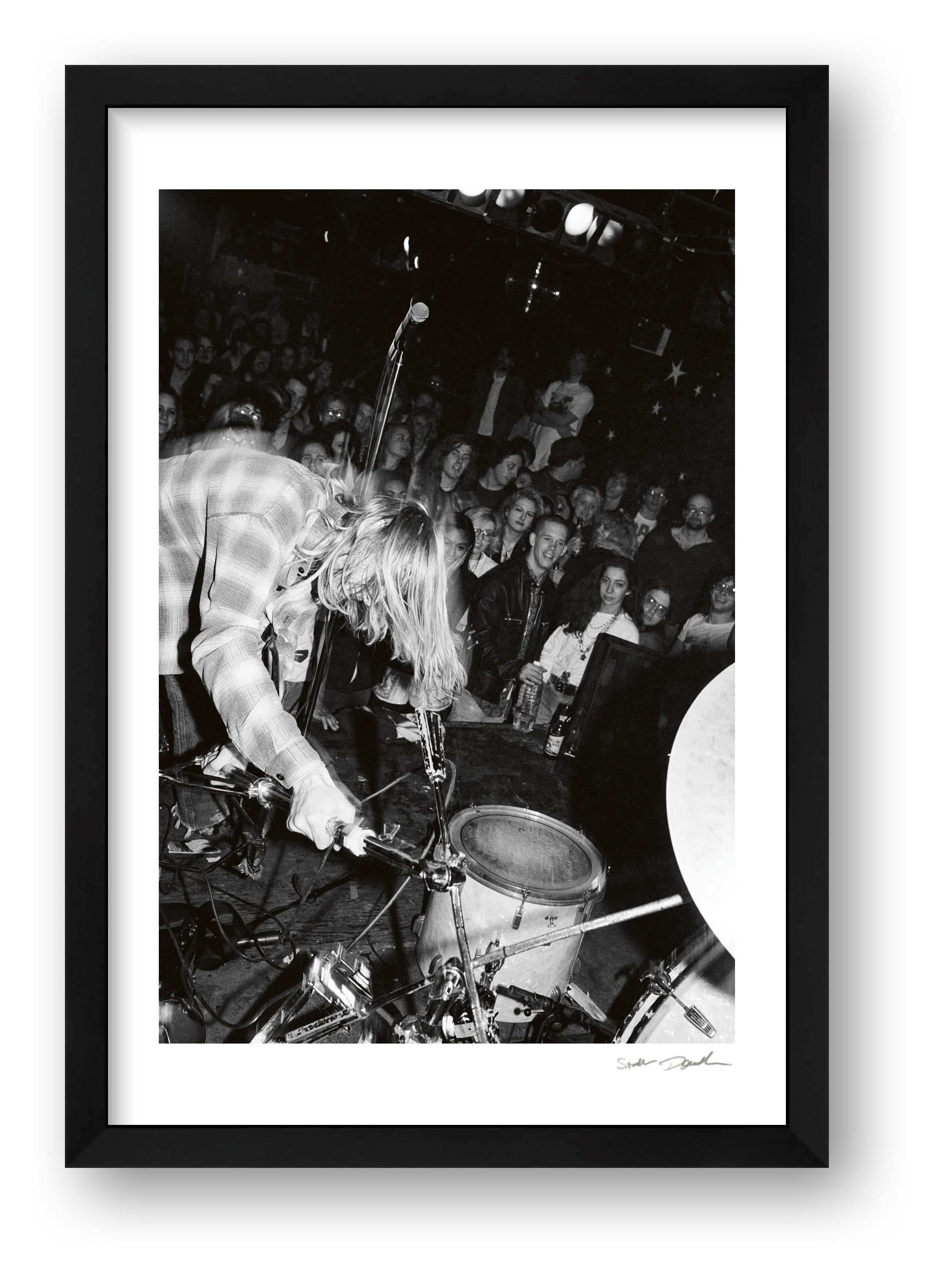 Kurt Cobain - Nirvana - Pyramid Club NYC - Cymbal Stand II — framed