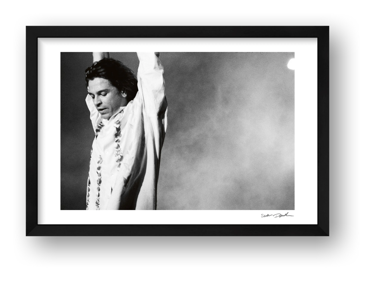 Michael Hutchence - Wembley 1988 - Ruffles — framed