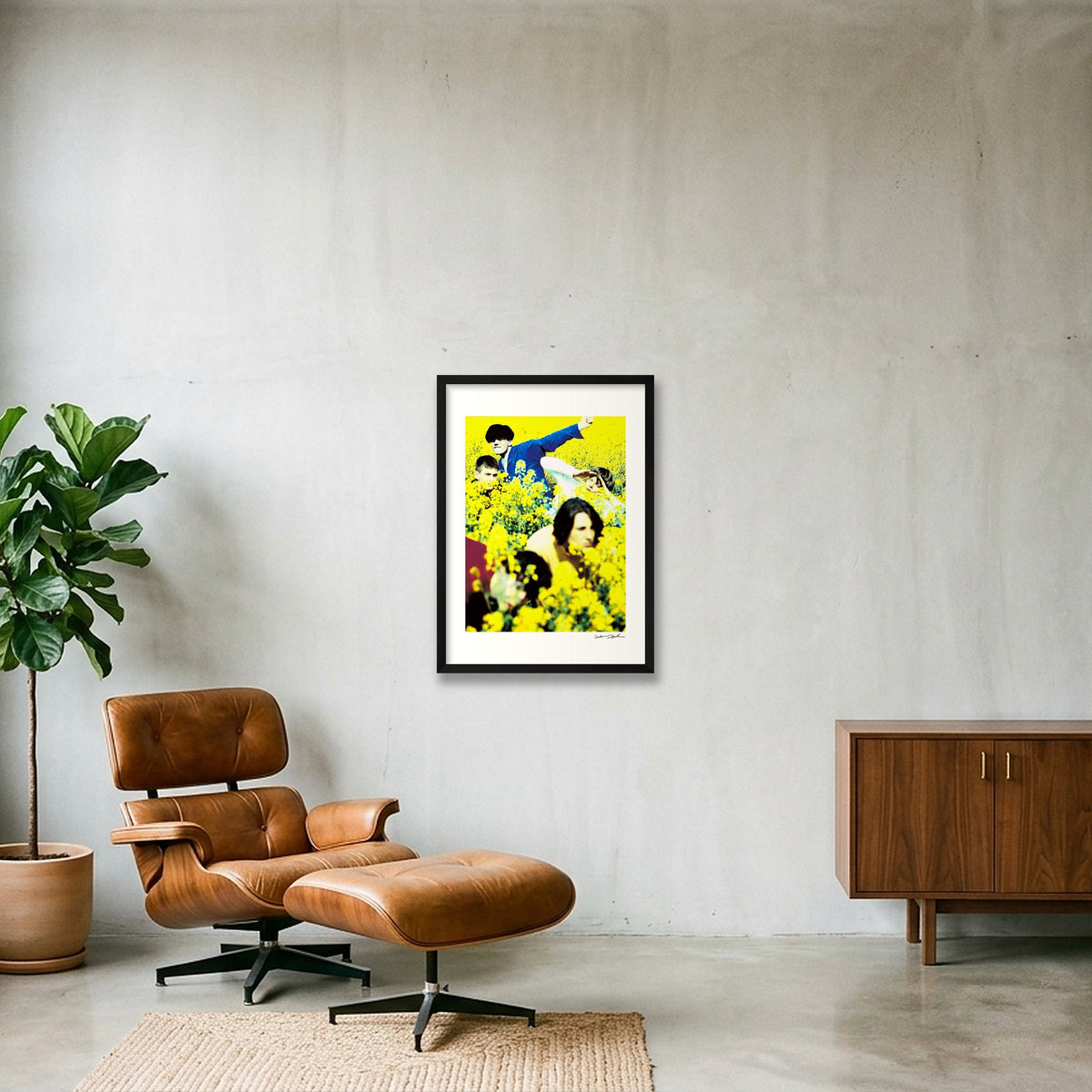 The Charlatans - Northwich Rape Field 2 — 42×59cm, 17×23" Black Frame