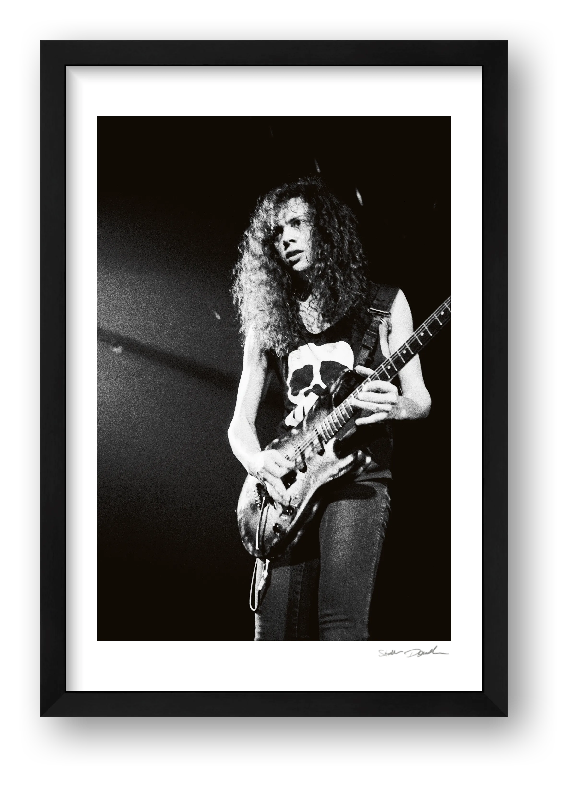 Kirk Hammett - Metallica - Texas 1989 — framed