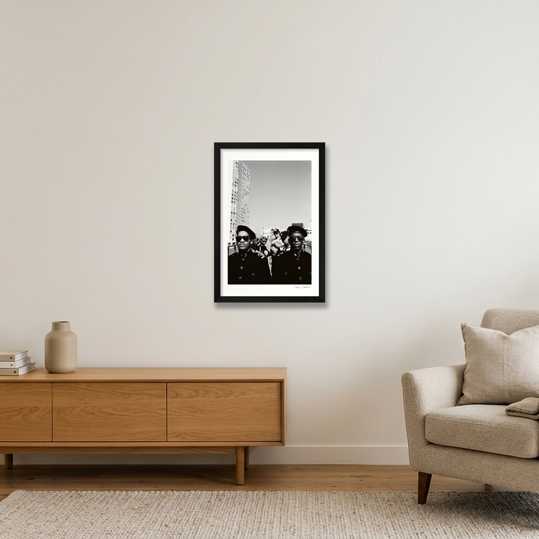 Public Enemy - 1988 - S1W — 30×45cm, 12×18" Black Frame