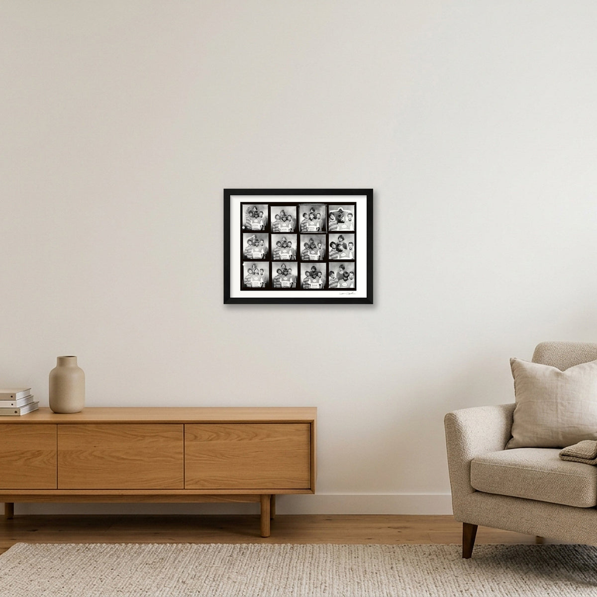 Blur - 1990 - Contact Sheet 22B — 40×30cm, 16×12" Black Frame