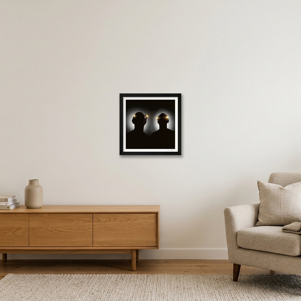 Orbital - Faceless Techno Bollocks — 30×30cm, 12×12" Black Frame