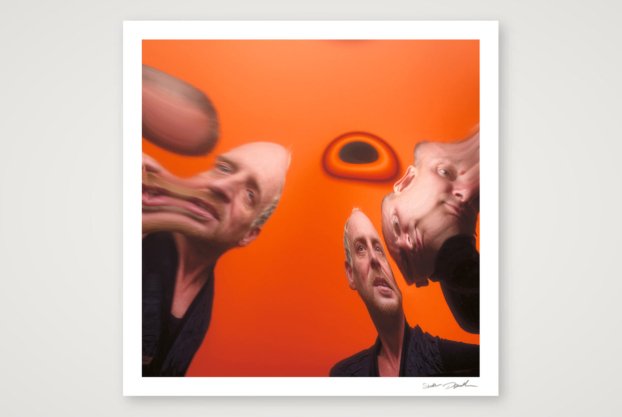 Orbital - 2011 - Orange Wonky — 30×30cm, 12×12" Print only