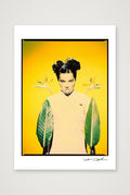 Björk Studio with Flowers - Look 1 - Cross Process - 1995 — A3 (30×42cm, 12×17") Print only