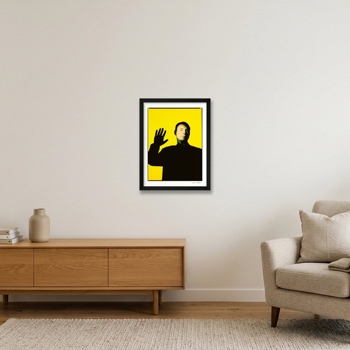 Brian Eno - Wired Cover — 30×40cm, 12×16" Black Frame