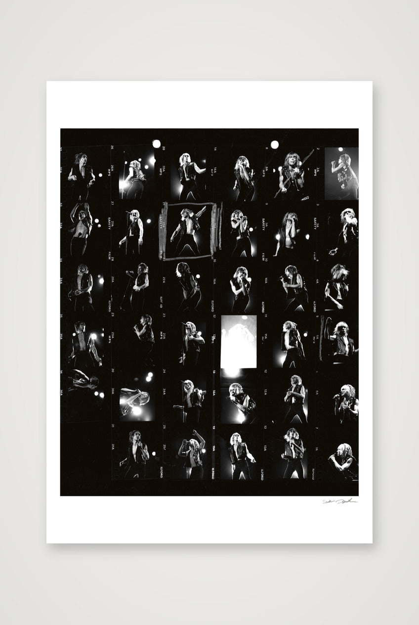 Iggy Pop - Reading Festival 1988 - Contact Sheet 11A — A1 (59×84cm, 23×33") Print only