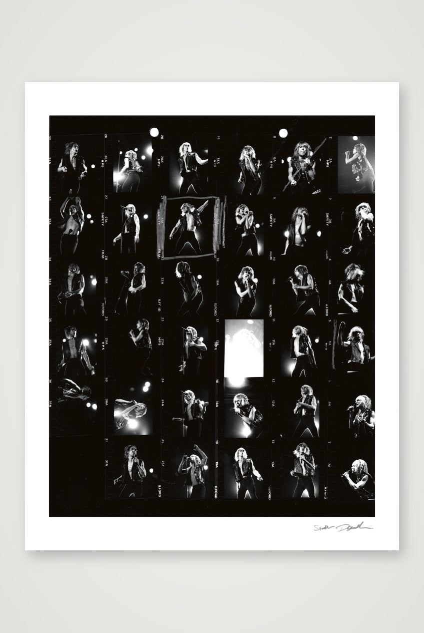 Iggy Pop - Reading Festival 1988 - Contact Sheet 11A — 28×35cm, 11×14" Print only