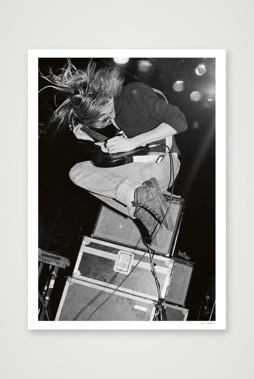 Kurt Cobain - Live 1989 - Suspended — A0 (84×119cm, 33×47") Print only