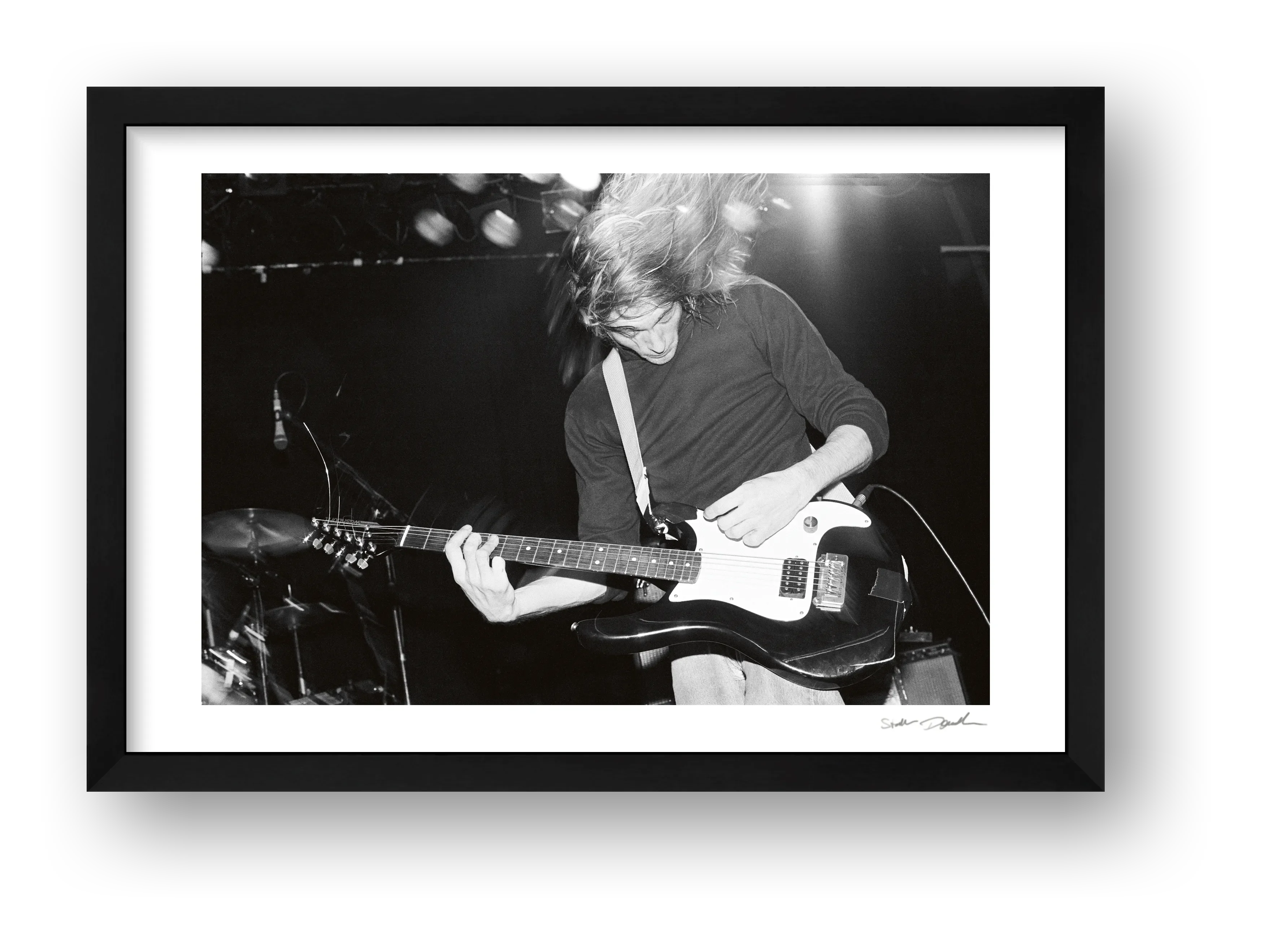 Kurdt Cobain - Live 1989 - Thoughtful — framed