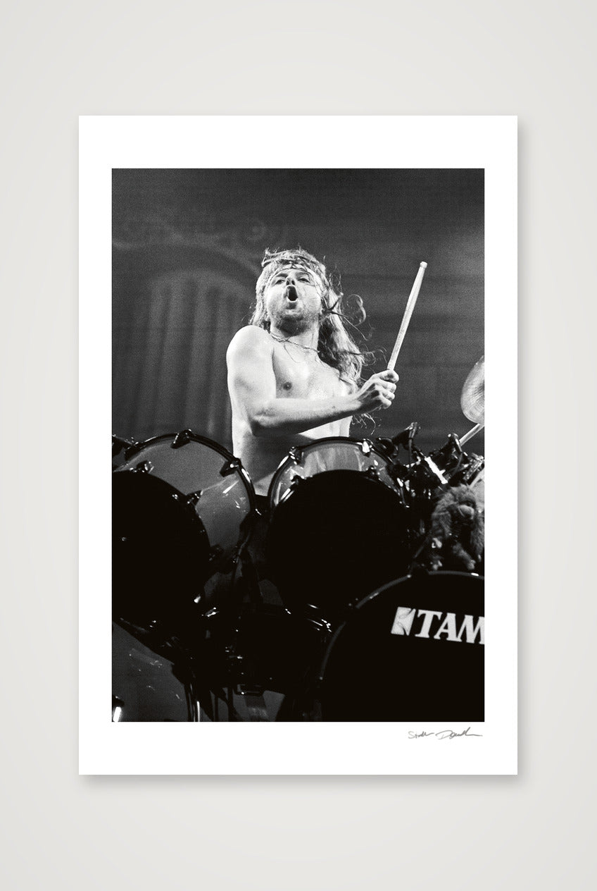 Lars Ulrich – Metallica – Houston 1989 — 30×45cm, 12×18" Print only