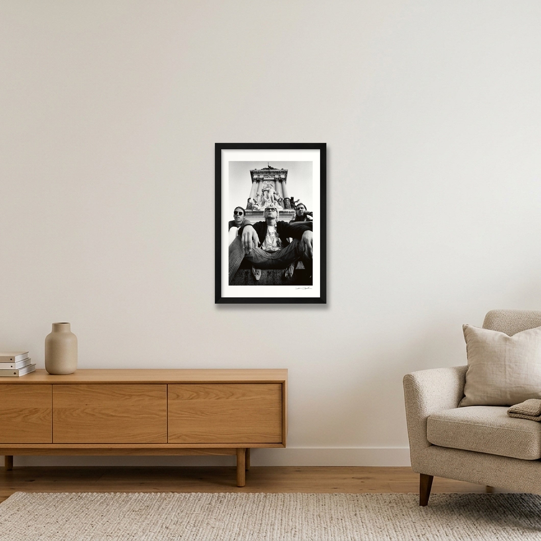 Nirvana - El Retiro - Alfonso XII — 30×45cm, 12×18" Black Frame