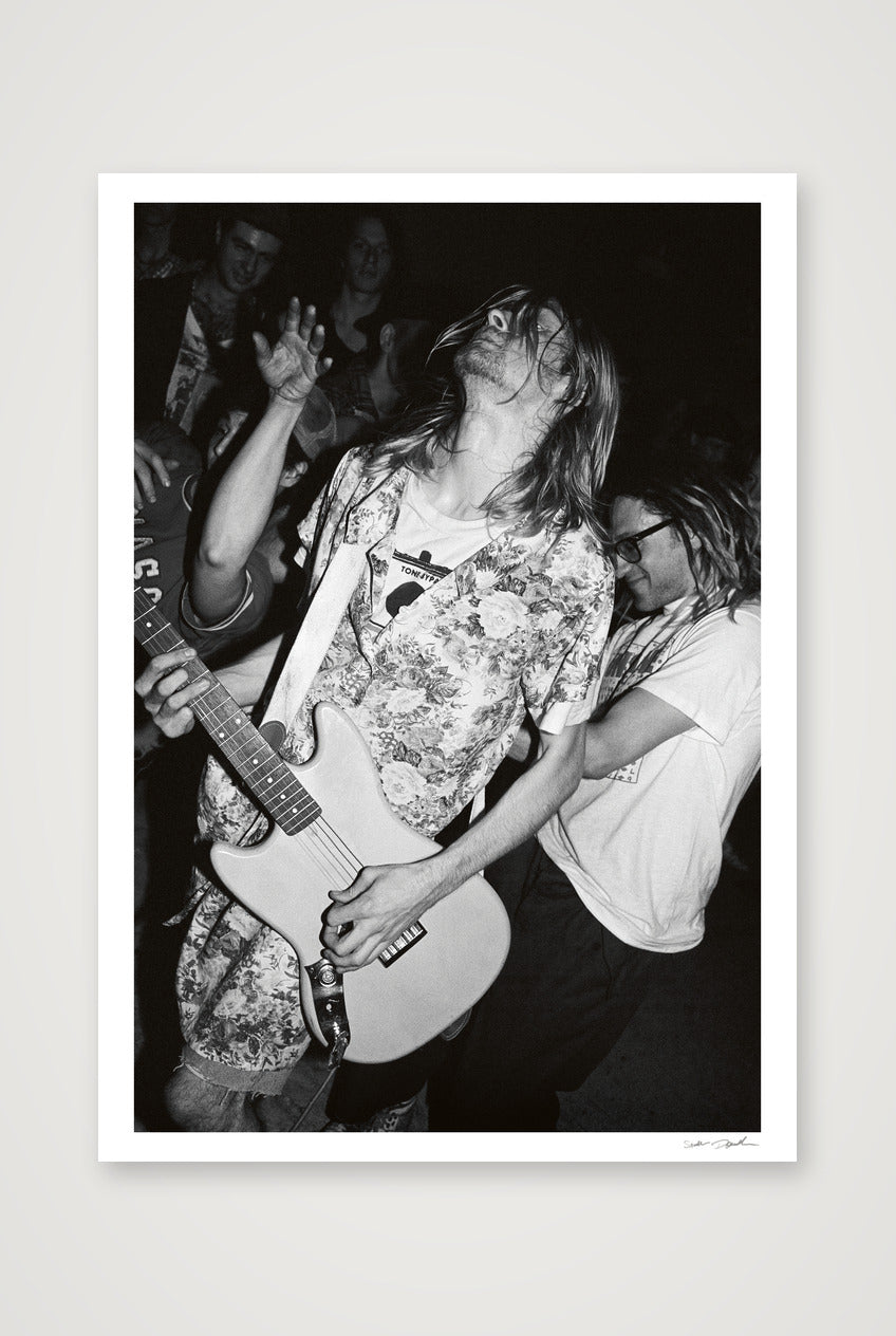 Kurt Cobain - In a dress, in the crowd — A1 (59×84cm, 23×33") Print only